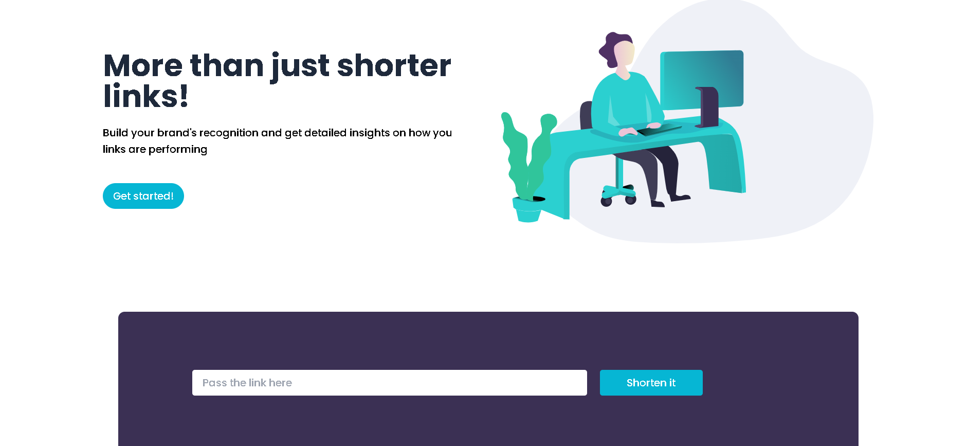 Url Shortener built with React